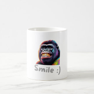 Gorila sonriendo コーヒーマグカップ