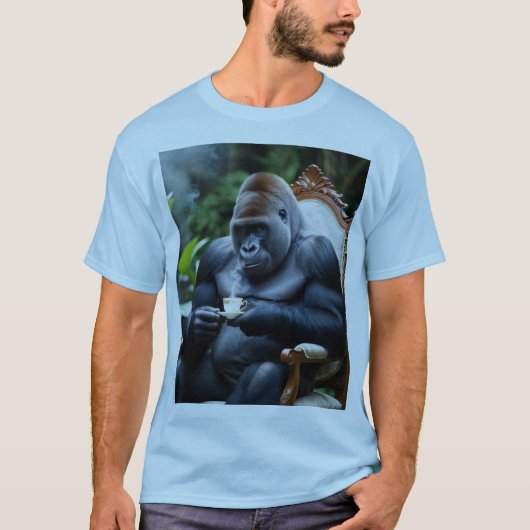 GorillaのメンズパーフェクトTシャツデザインの新しい外観 Tシャツ (正面)