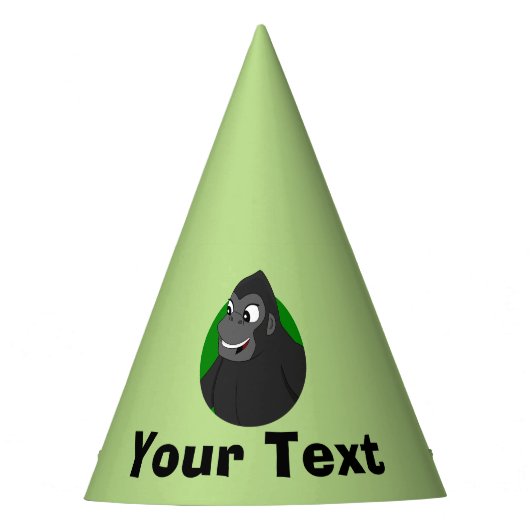Gorillaパーソナライズされた CartoonパーティーHat パーティーハット (正面)