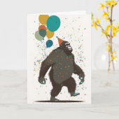 Gorillaパーティーグリーティングカード カード (黄色い花)