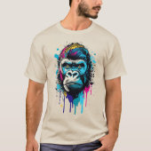 Gorilla頭部 – Gorilla Tシャツ – カラフル Gorilla (正面)