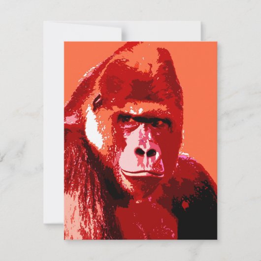 Gorilla Announcementsのポートレート 案内状 (正面)