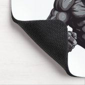 Gorilla Beast Bodybuilder Workout Gym Bodybuilding マウスパッド (コーナー)