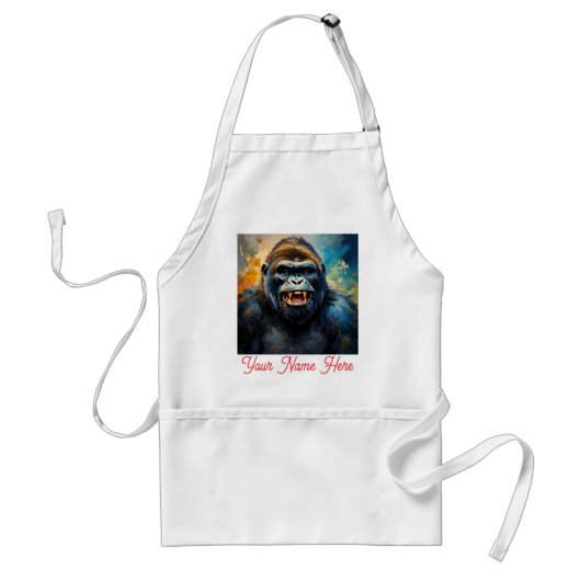 Gorilla big Smile スタンダードエプロン (正面)