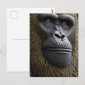 Gorilla、Bigfootまたはサスカッチ保のTouch ポストカード (正面/裏面)