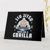 Gorilla BJJブラジル柔術のようなトレーニング カード (黄色い花)
