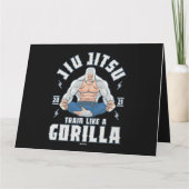 Gorilla BJJブラジル柔術のようなトレーニング カード (裏面)