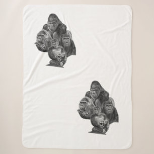 Gorilla Blanket (ゴリラのブランケット）Gorilla Life SHOP シェルパブランケット