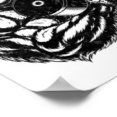 Gorilla Bodybuilder Gym Weightlifting Tee Workout  ポスター (角)