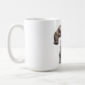 Gorilla Bodybuilder Pop Art Cartoon Drawing コーヒーマグカップ (左)