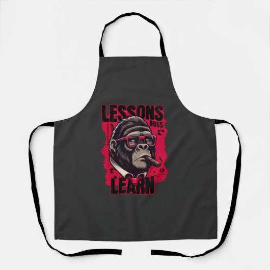 Gorilla Boss Lessons Learn Apron  エプロン (正面)