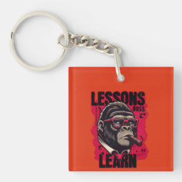 Gorilla Boss Lessons Learn Keychain  キーホルダー