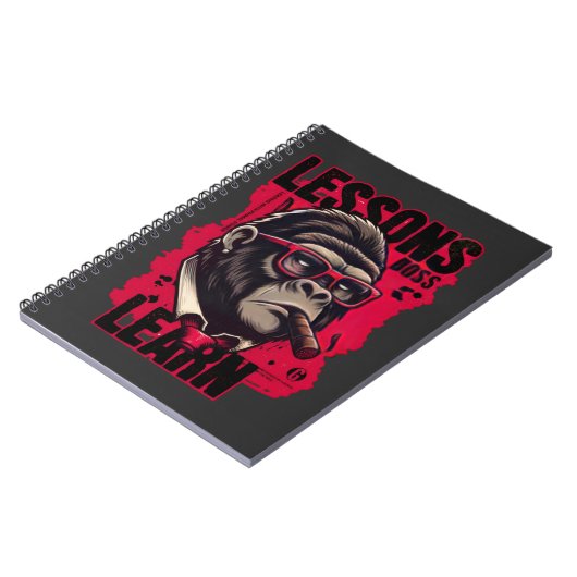 Gorilla Boss Lessons Learn Spiral Notebook  ノートブック (左側)