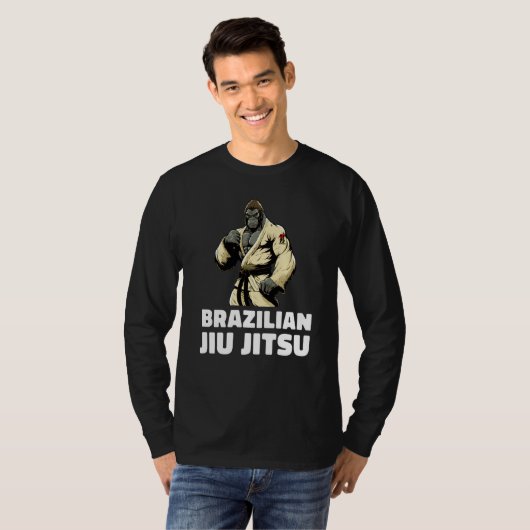 Gorilla Brazilian Jiu Jitsu and Grappling 1 Tシャツ (正面フル)