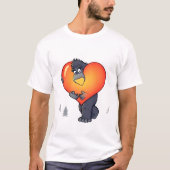 Gorilla Carrying a Giant Heart Tシャツ (正面)