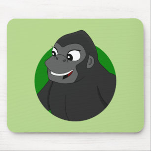 Gorilla Cartoonマウスパッド マウスパッド