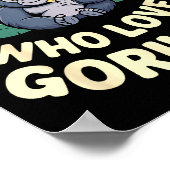 Gorilla Costume For Boys Men Kid Animal Lover Monk ポスター (角)