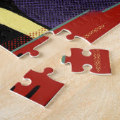 Gorilla Endangered Wild Exotic Animal Colorful ジグソーパズル (側面)