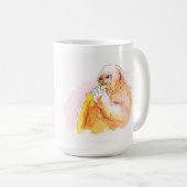 Gorilla Family Mug (ゴリラ家族のマグカップ）Gorilla Life コーヒーマグカップ (正面右)