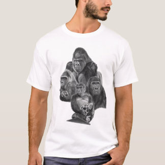 Gorilla Family T-shirt (ゴリラ家族のT-シャツ）Gorilla Life Tシャツ
