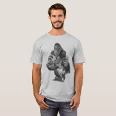 Gorilla Family T-shirt (ゴリラ家族のT-シャツ）Gorilla Life Tシャツ (正面フル)