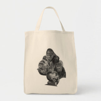 Gorilla Family Totebag (ゴリラ家族のトートバッグ）Gorilla Life トートバッグ