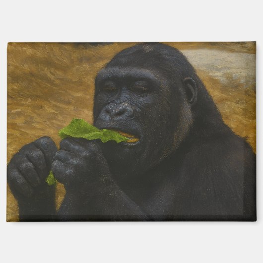 Gorilla Grace – Realistic Wildlife Portrait マグネット (正面)