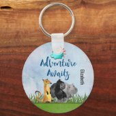 Gorilla Hippo and Meerkat - Adventure Awits キーホルダー (正面)