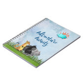 Gorilla Hippo and Meerkat - Adventure Awits ノートブック (左側)