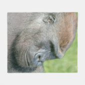 Gorilla Lopeプロファイル フリースブランケット (正面(横))