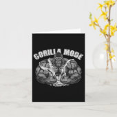 Gorilla Mode Gym Ape Fitness Coach Swole Monkey カード (黄色い花)