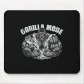 Gorilla Mode Gym Ape Fitness Coach Swole Monkey  マウスパッド (正面)