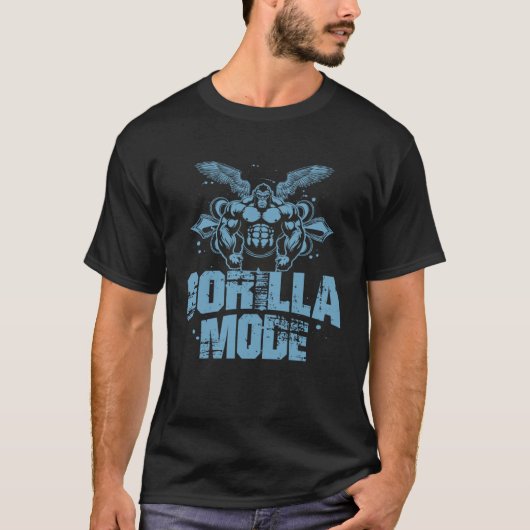 Gorilla Mode Muscles Beast Gym Workout MMA Fighter Tシャツ (正面)