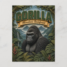 Gorilla Mountain Rainforest POPCUT ポストカード