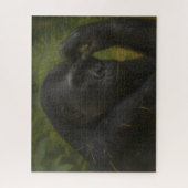 Gorilla Reflection – 思いやりのある野生生物ポートレート ジグソーパズル (縦)