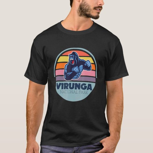 Gorilla Safari Virunga National Park Congo Africa  Tシャツ (正面)