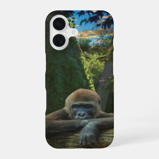 GORILLA “SAVE OUR SPECIES” iPhone 16ケース (裏面)
