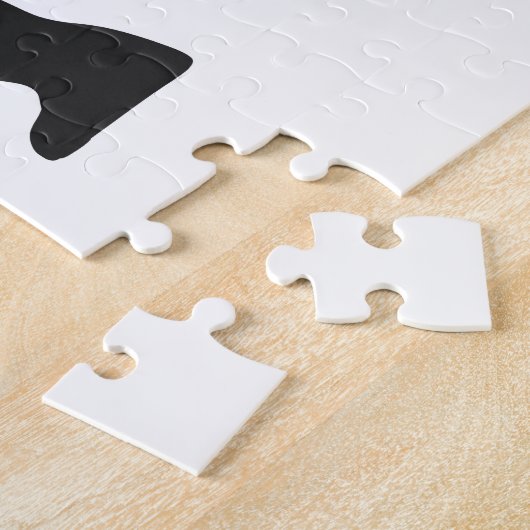 Gorilla silhouette ジグソーパズル (側面)