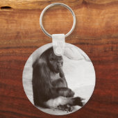 Gorilla Sleeping Photo キーホルダー (正面)