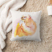 Gorilla sucking fingers Cushion 指しゃぶりのゴリラクッション クッション (ブランケット)