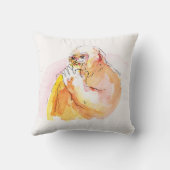 Gorilla sucking fingers Cushion 指しゃぶりのゴリラクッション クッション (裏面)