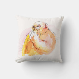 Gorilla sucking fingers Cushion 指しゃぶりのゴリラクッション クッション