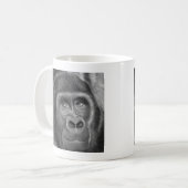 Gorilla sucking fingers MagCup2 指しゃぶりのゴリラマグカップ コーヒーマグカップ (正面左)