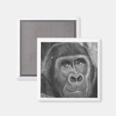 Gorilla sucking fingers Magnet2指しゃぶりのゴリラマグネット マグネット (正面/裏面)