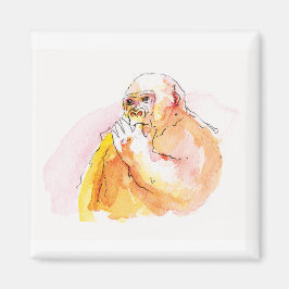 Gorilla sucking fingers Magnet 指しゃぶりのゴリラマグネット マグネット