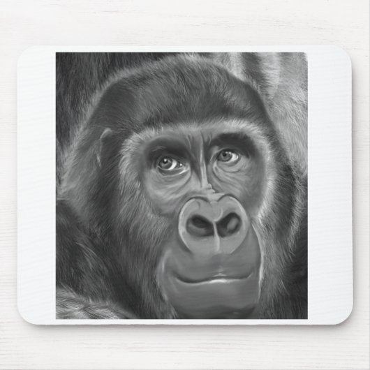 Gorilla sucking fingers MousePad2  指しゃぶりのゴリラトートバッグ マウスパッド (正面)