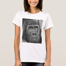 Gorilla sucking fingers T-shirt2指しゃぶりのゴリラTシャツ Tシャツ