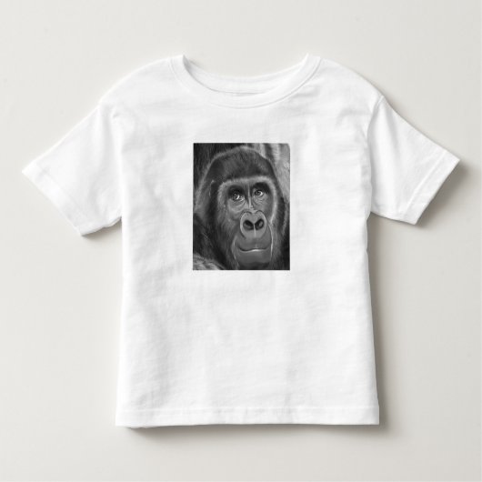 Gorilla sucking fingers T-shirt 2指しゃぶりのゴリラ トドラーTシャツ (正面)