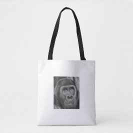 Gorilla sucking fingers Tote bag2  指しゃぶりのゴリラトートバッグ トートバッグ