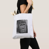 Gorilla sucking fingers Tote bag2  指しゃぶりのゴリラトートバッグ トートバッグ (クローズアップ)